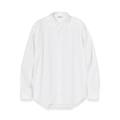 AURALEE Washed Finx Twill Shirts "White"