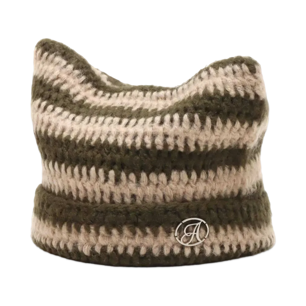 atmos Pink Cat Beani "Khaki"