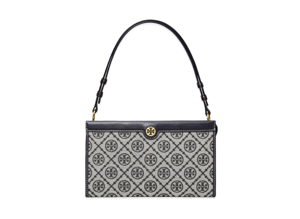 Tory Burch T Monogram Jacquard Mini Pouchette "Navy"