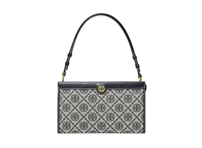 Tory Burch T Monogram Jacquard Mini Pouchette "Navy"