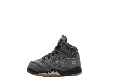 Off-White × Nike TD Air Jordan 5 "Grey/Black"