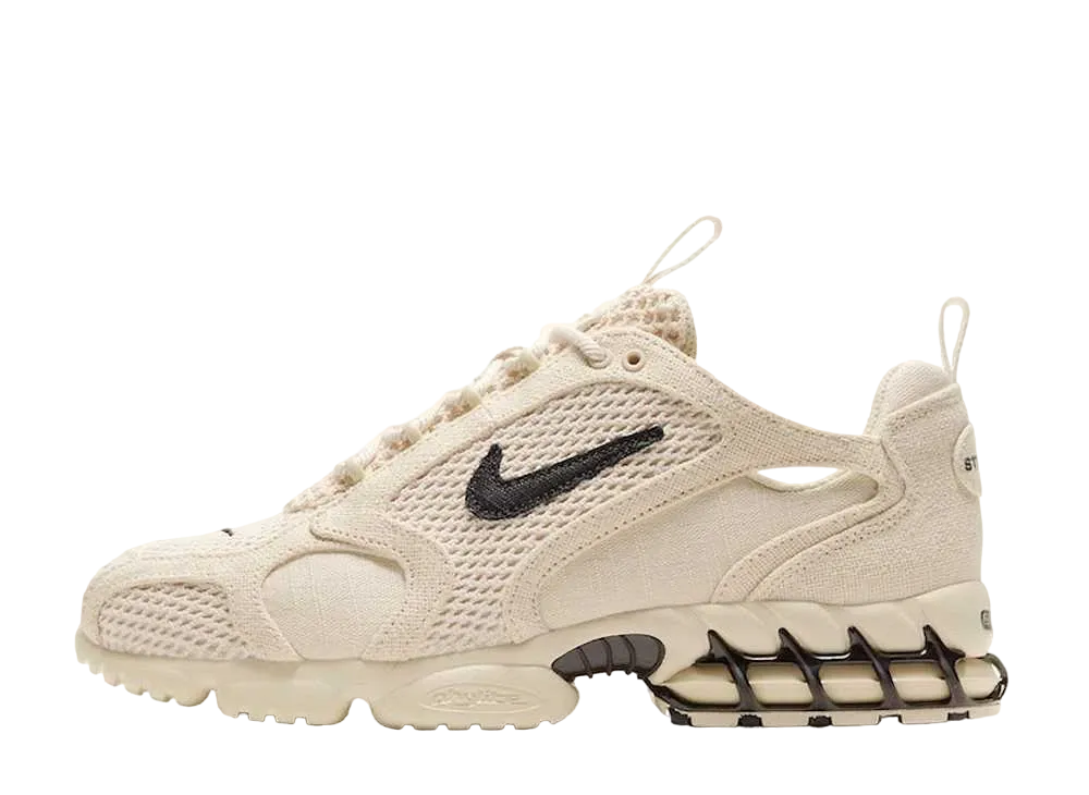 Stussy × Nike Air Zoom Spiridon CG 2 "Fossil/Black"