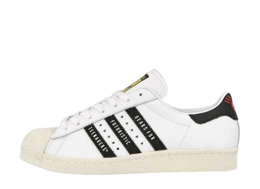 HUMAN MADE × adidas Superstar 80s "White/Black"