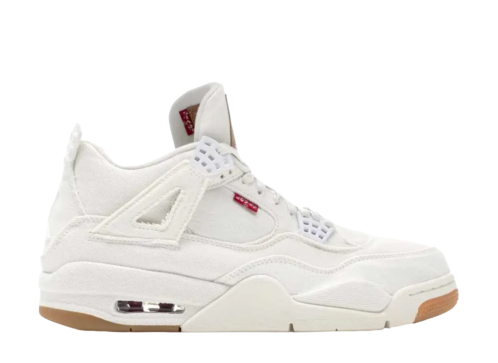 LEVI'S × Nike Air Jordan 4 "White Denim" (LEVI'S Tab)
