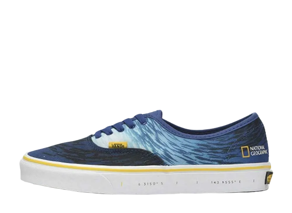 National Geographic × Vans Authentic "Multi/Yellow-White"
