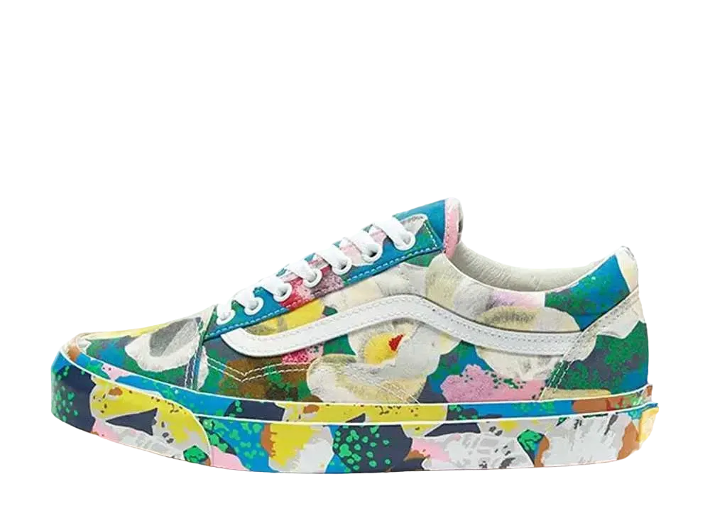 KENZO × VANS OLD SKOOL FLORAL YELLOW & TRUE WHITE