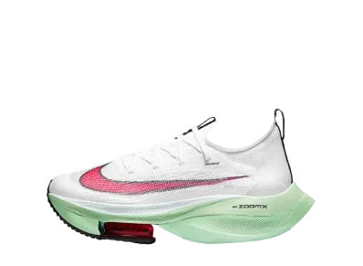 Nike Women's Air Zoom Alphafly Next% "White/Jade Aura/Flash Crimson"