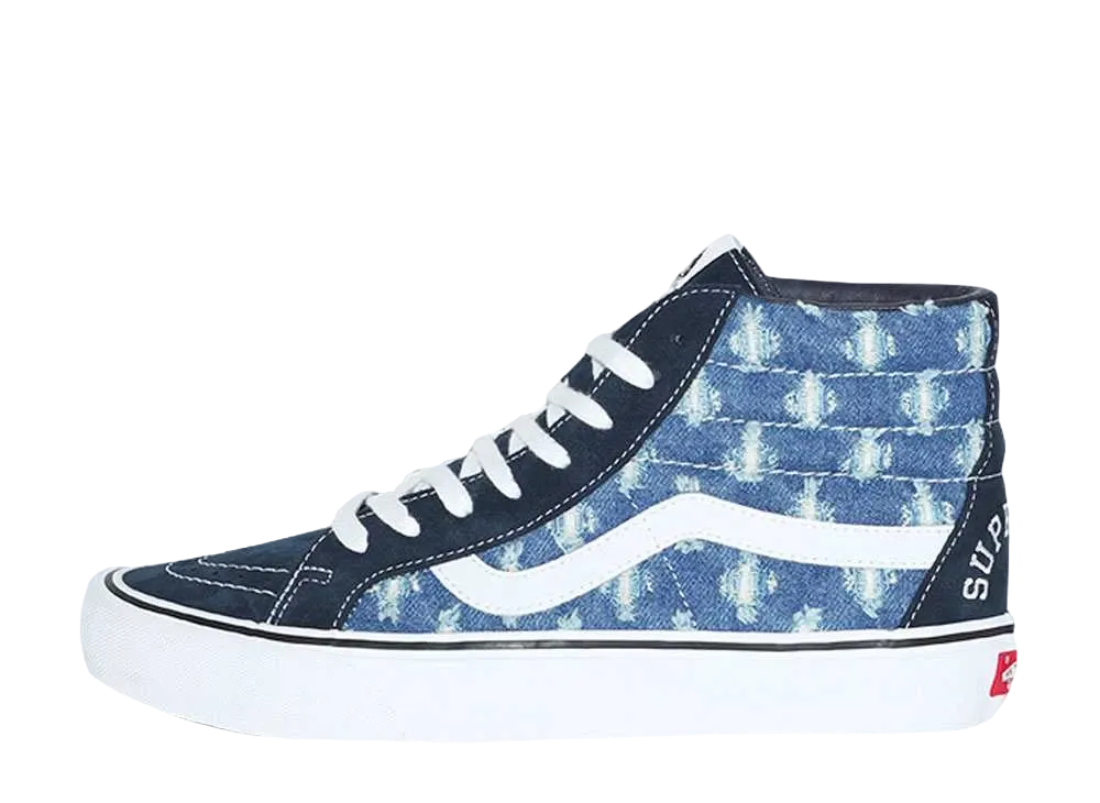 Supreme × Vans Sk8-Hi Hole Punch Denim "Blue"