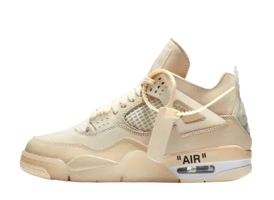オフホワイト × ナイキ ウィメンズ エアジョーダン4 SP "セイル"