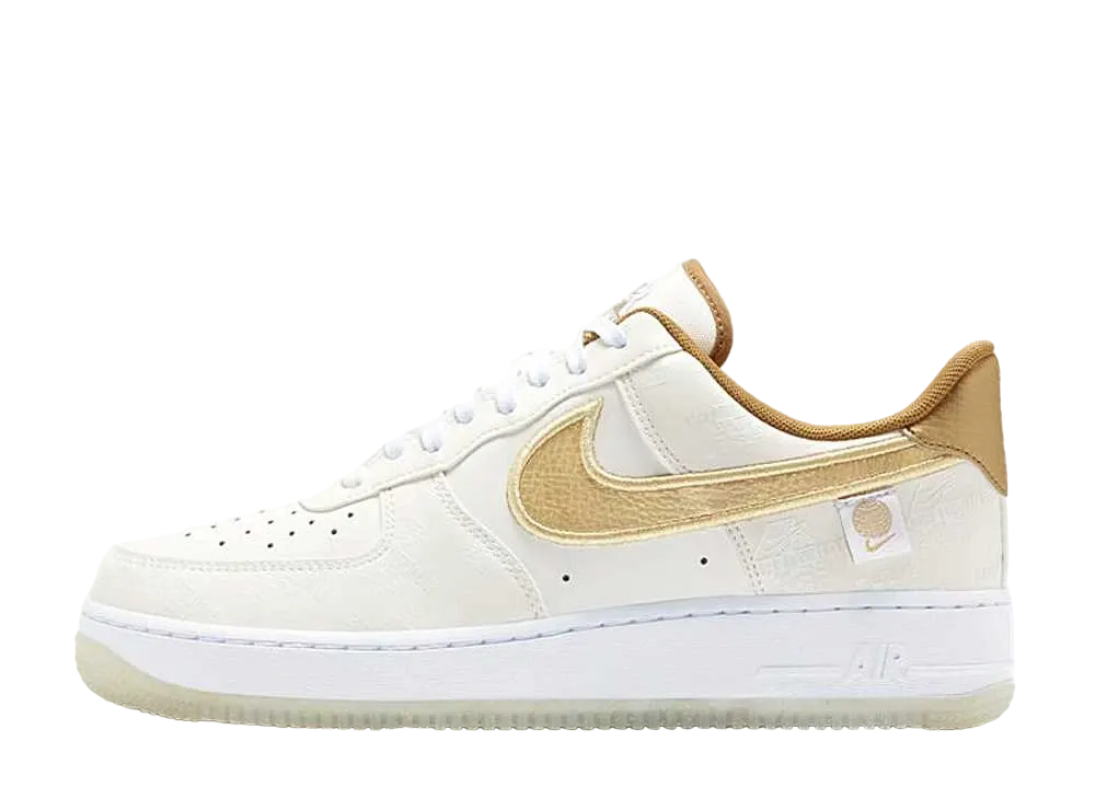 Nike World Wide Pack Air Force 1 KATAKANA "White/Metalic Gold"