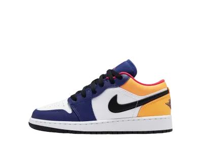 ナイキ エアジョーダン1 ロー GS "ホワイト/ネイビー/イエロー"