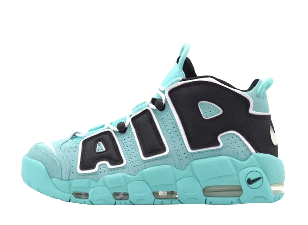 NIKE AIR MORE UPTEMPO "LIGHT AQUA / BLACK / WHITE"
