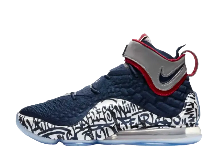 ナイキ レブロン 17 "グラフィティ コールド ブルー"