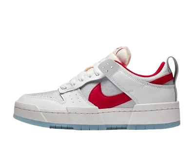 NIKE Women's DUNKED "WHITE/RED"