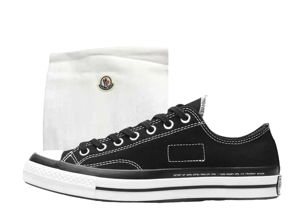 フラグメント × モンクレール × コンバース チャックテイラー 70 "ブラック" (シューズケース付き)