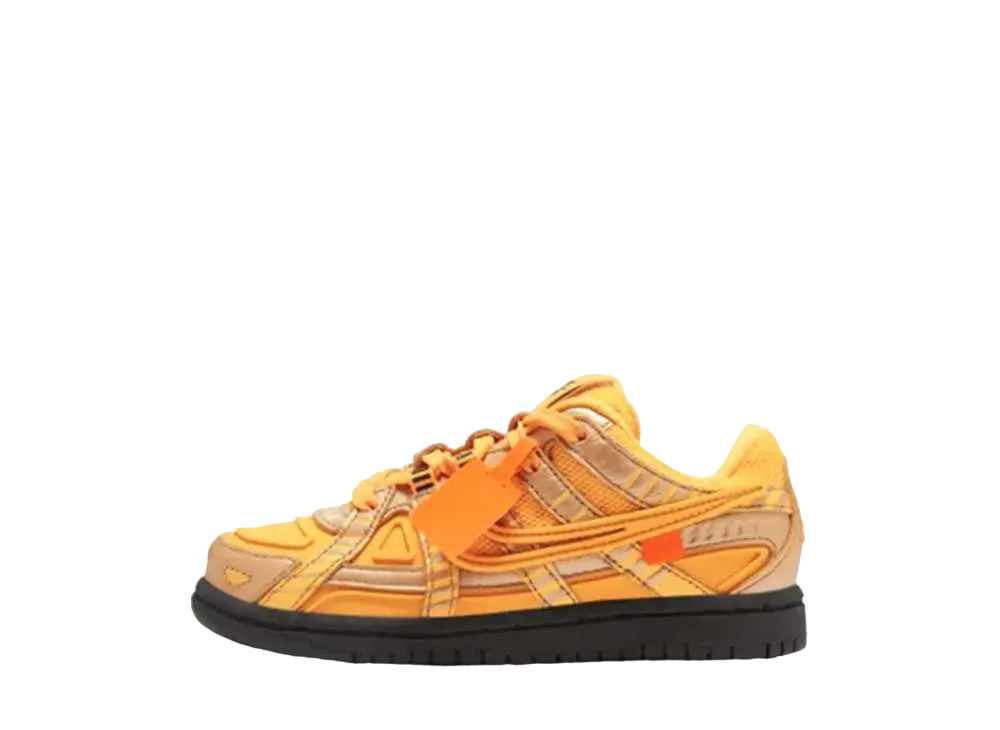 Off-White × Nike PS Air Rubber Dunk "University Gold"