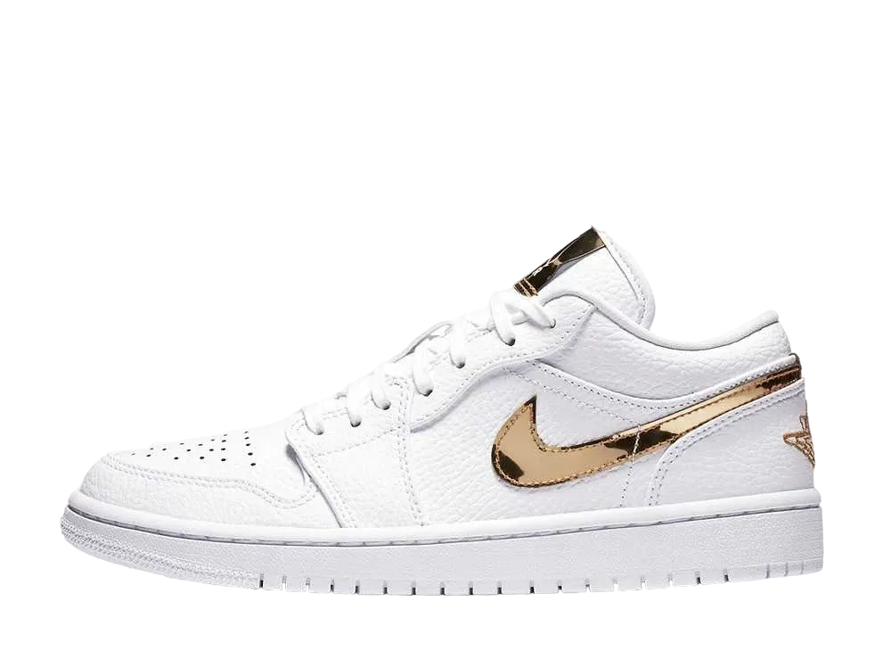 Nike Women's Air Jordan 1 Low SE "White/Gold"
