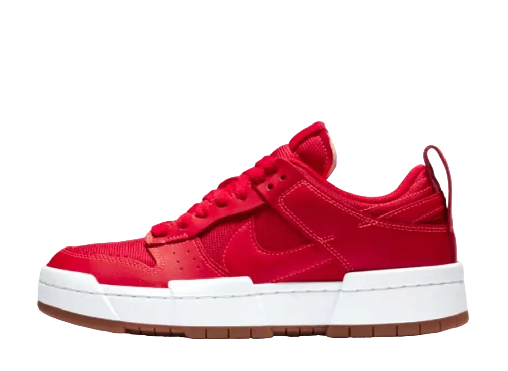 NIKE Women's DUNK LOW DISRUPT "UNIVERSITY RED"
