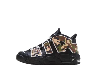 NIKE AIR MORE UPTEMPO GS "BLACK CAMO"