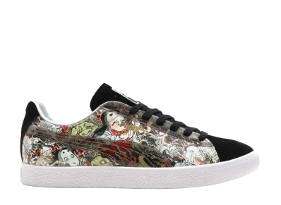 atmos × Three Tides Tattoo × Puma Suede "Puma Black/Puma White"