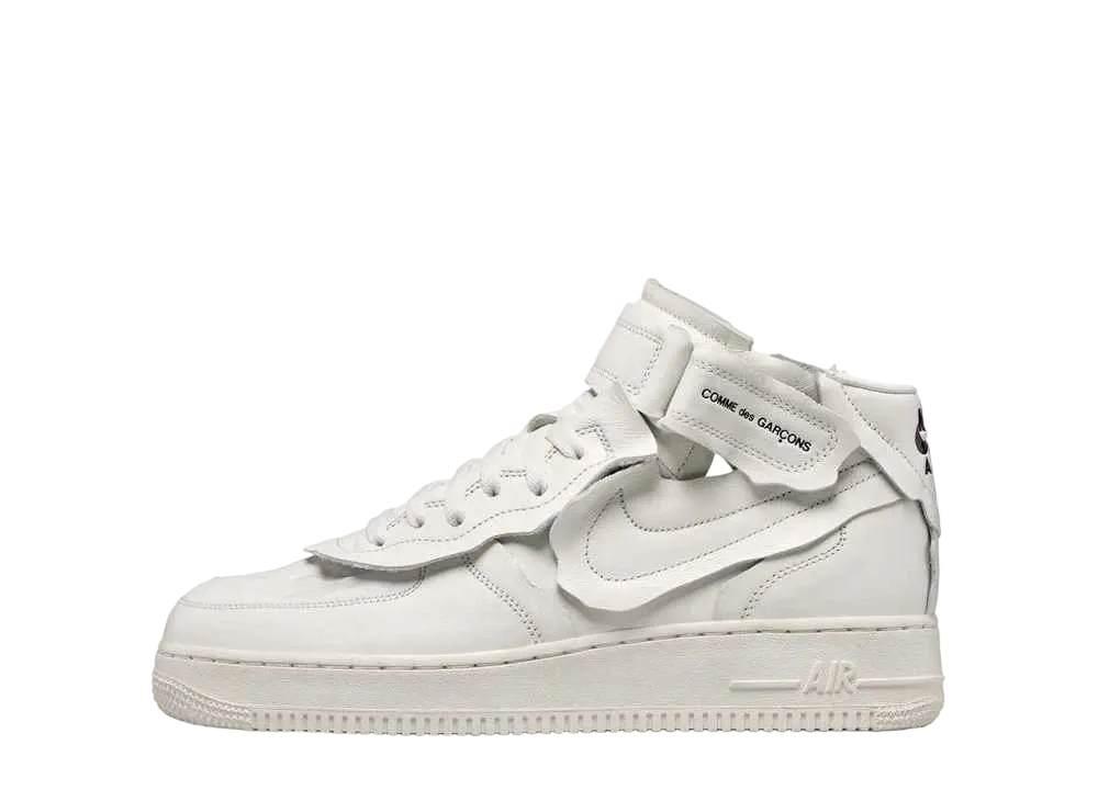 コムデギャルソン × ナイキ エアフォース1 ミッド "ホワイト"