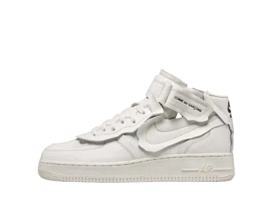 COMME des GARCONS × Nike Air Force 1 Mid "White"