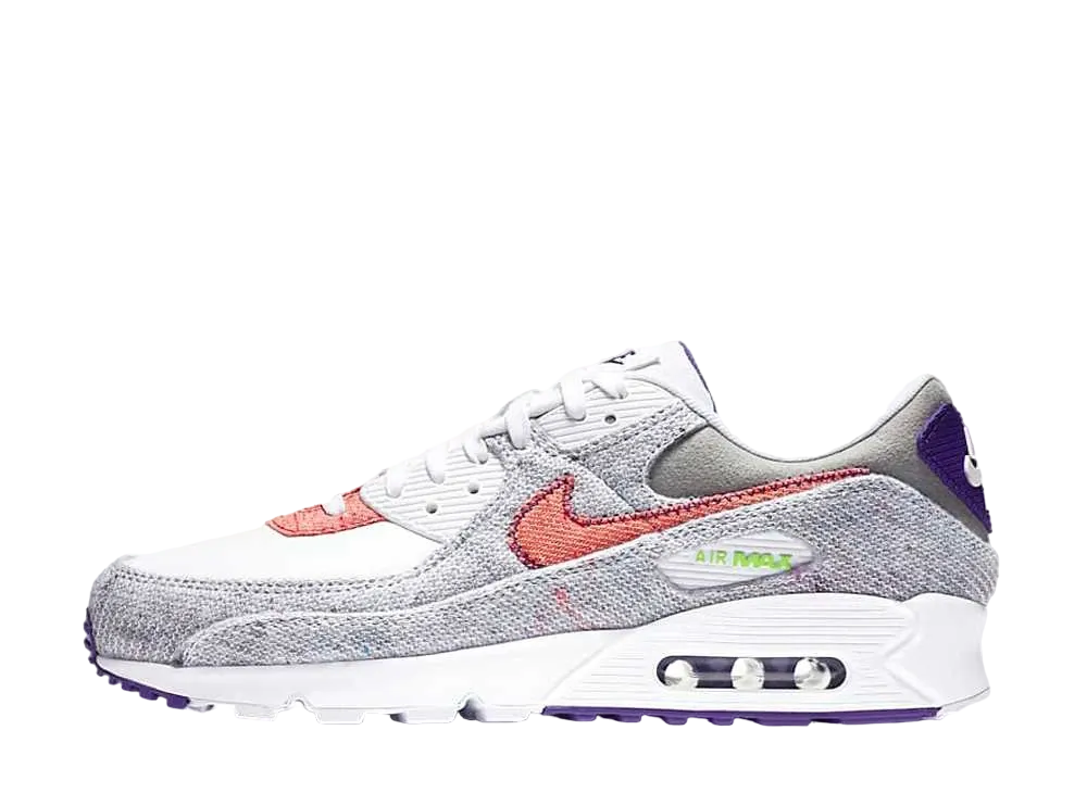 NIKE AIR MAX 90 "WHITE/COURT PURPLE/GREEN"