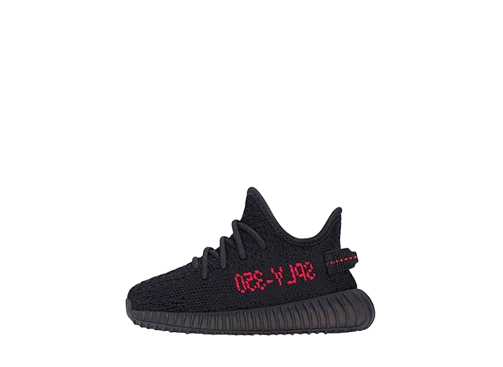 adidas Originals INFANT YEEZY Boost 350 V2 "Core Black/Solar Red"(2020)