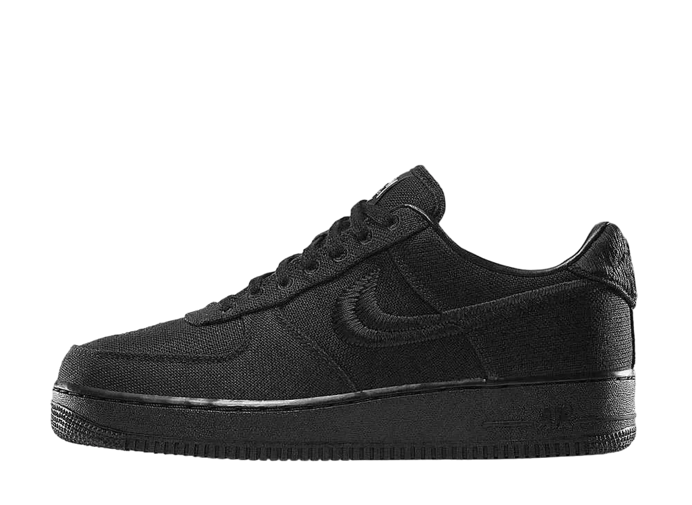 Stussy × Nike Air Force 1 Low "Triple Black"