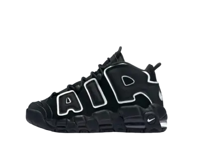 NIKE AIR MORE UPTEMPO GS "BLACK/WHITE"(2020)