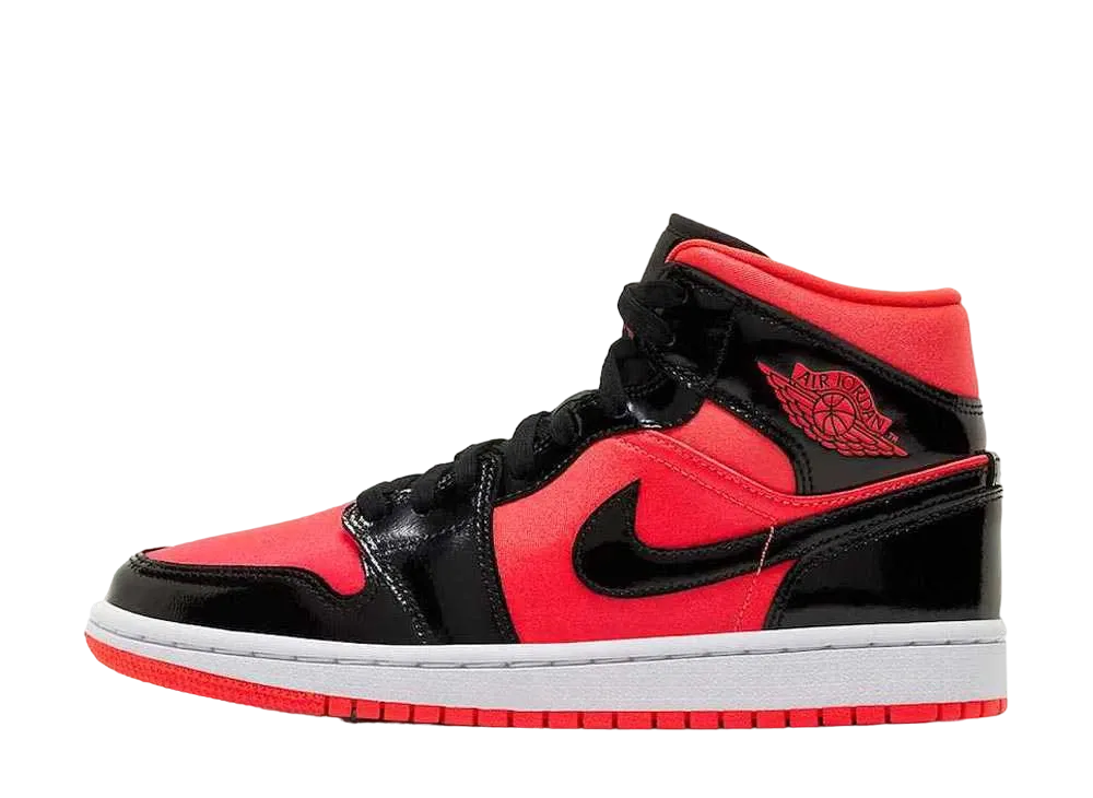 Nike Air Jordan 1 Mid 赤黒 レザー　値下げ交渉可能★ NIKE AIR JORDAN 1 MID 