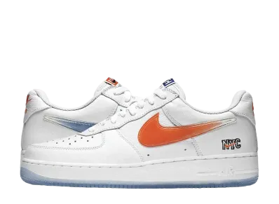 KITH × Nike Air Force 1 Low "White/Rush Blue/White/Brilliant Orange"