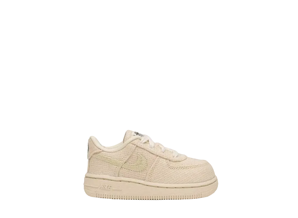 Stussy × Nike TD Air Force 1 Low "Fossil Stone"