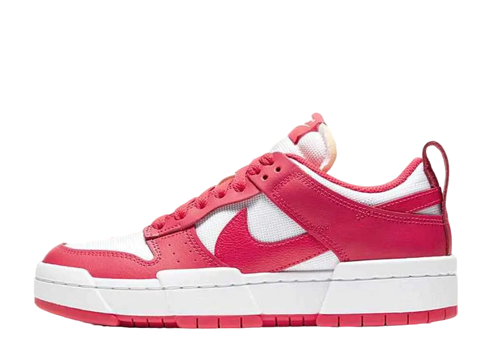 NIKE Women's DUNK LOW DISRUPT "SIREN RED/WHITE"