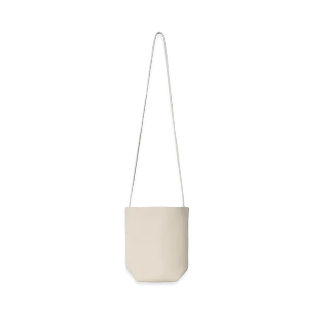The Row Women's N/S Park Leather Crossbody Bag "Ivory"