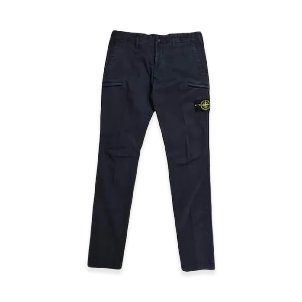 Stone Island 32104 Pocket Cargo Slim Pants - 21SS "Navy Blue"