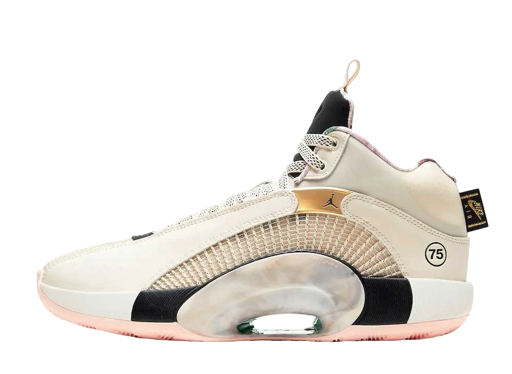 Nike Air Jordan XXXV Paris "Pale Ivory/Metallic Gold Black"
