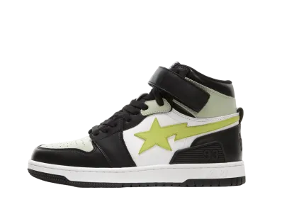 A BATHING APE®︎ BLOCK STA Hi "Black/Lime"
