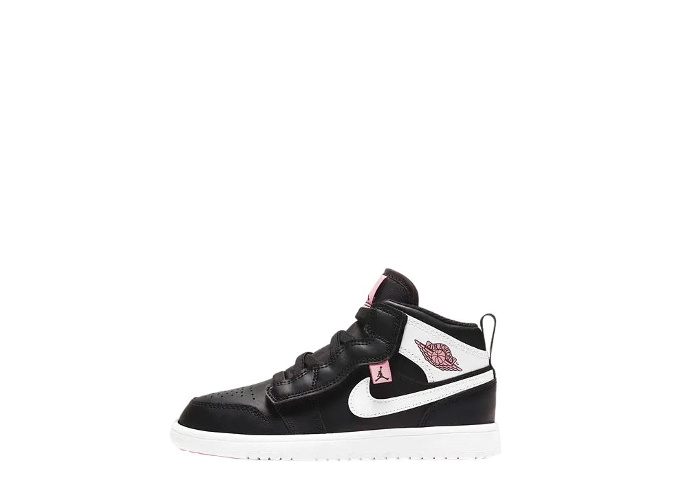 Nike PS Jordan 1 Mid "Black/White/Arctic Punch"