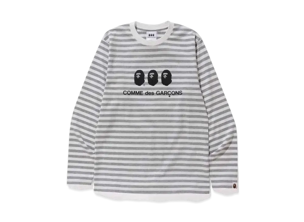 A BATHING APE / Comme des Garcons OSAKA L/S TEE "White"