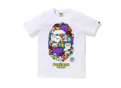 A BATHING APE / Pokemon Ladies Ape Head Tee #5 "White"