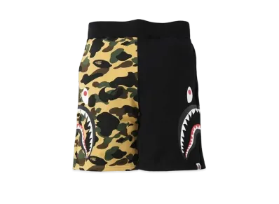A BATHING APE 1st Camo Side Shark Sweatshort "Black"