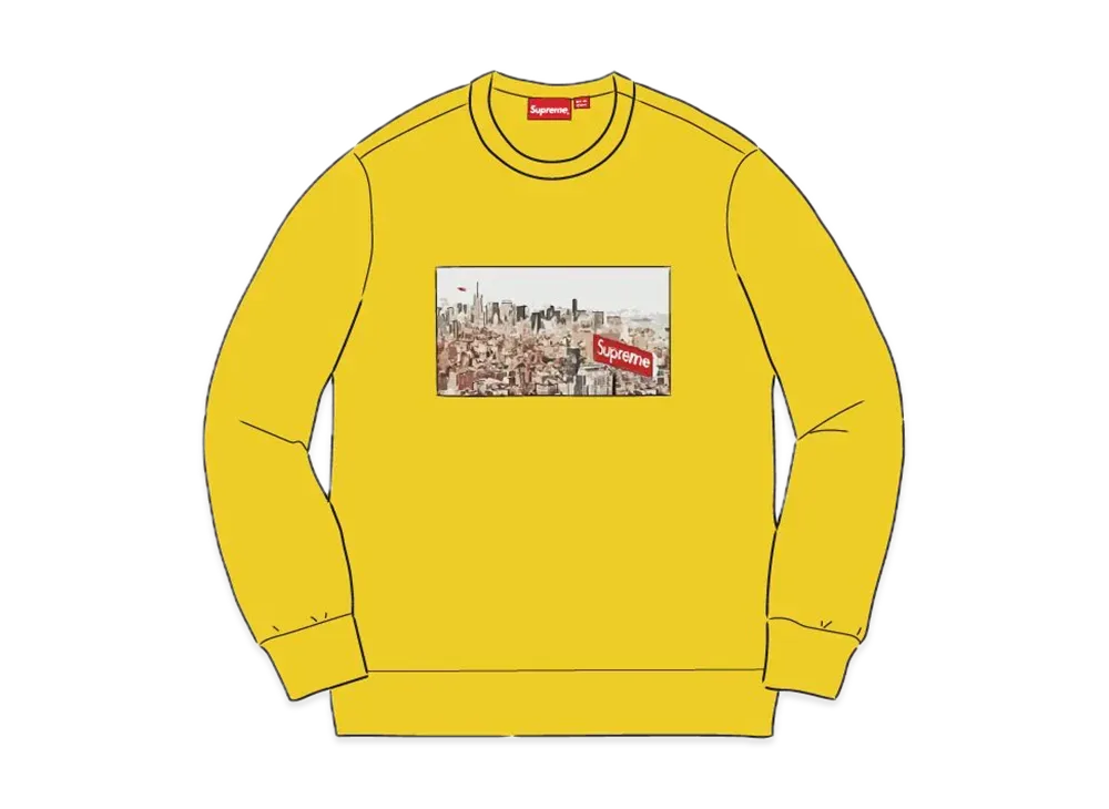 Supreme Aerial Crewneck "Yellow"