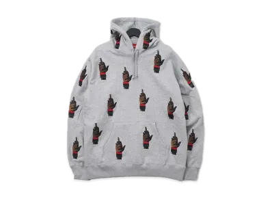 Supreme / dead prez RBG Embroidered Hooded Sweatshirt "Grey"