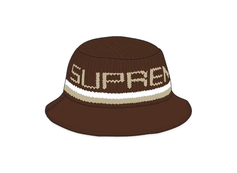 Supreme Knit Logo Crusher "Brown"