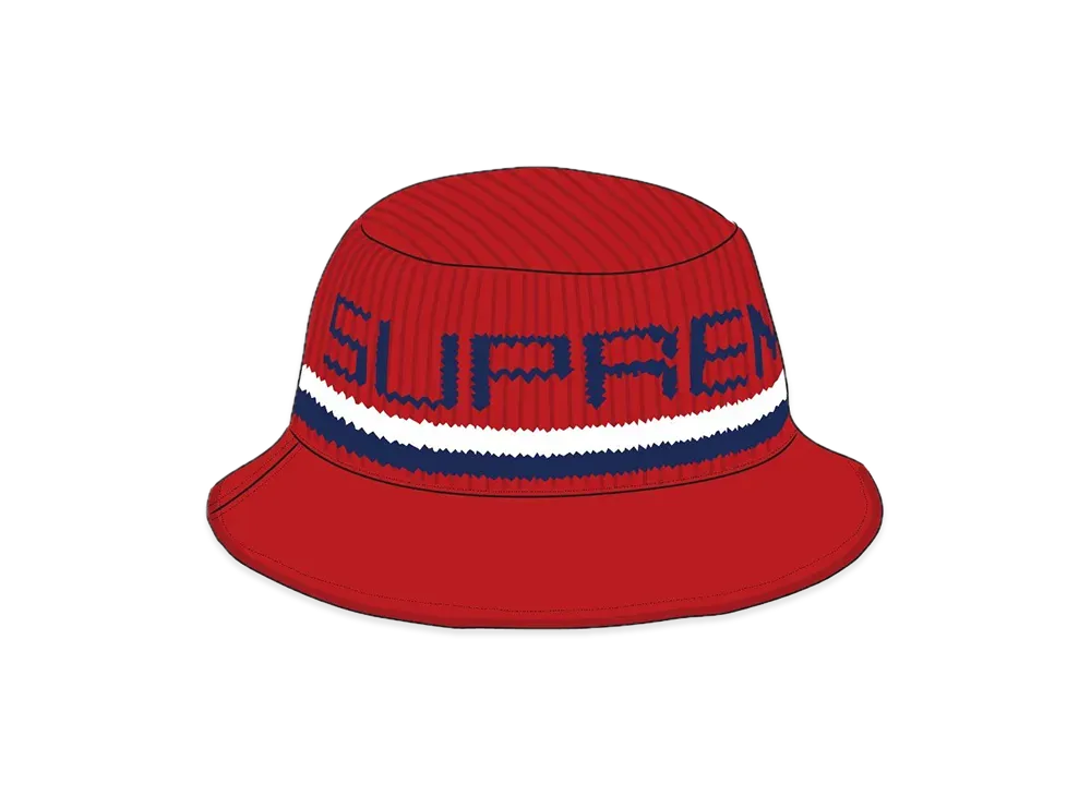 Supreme Knit Logo Crusher "Red"