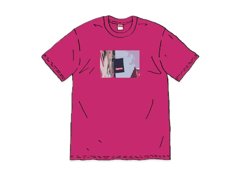 Supreme Banner Tee "Magenta"