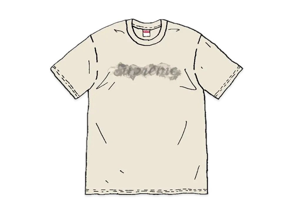 シュプリーム スモーク Tシャツ "アイボリー"