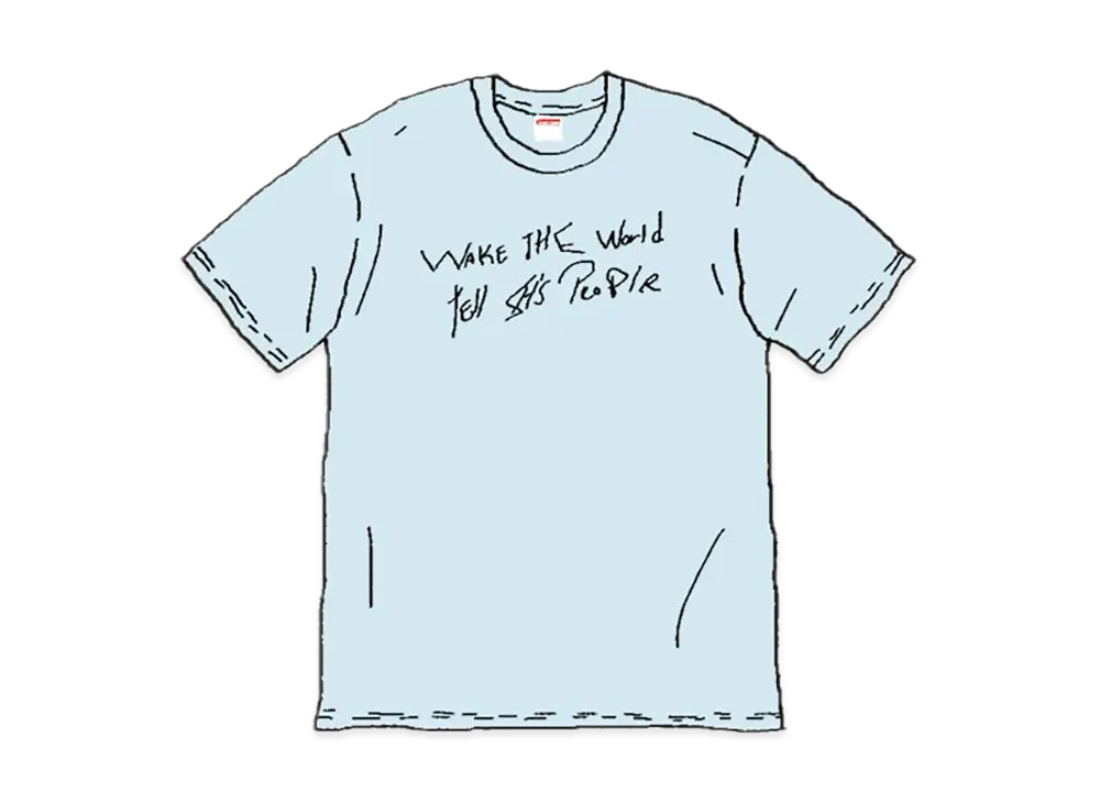 Supreme Wake The World Tee "Blue"