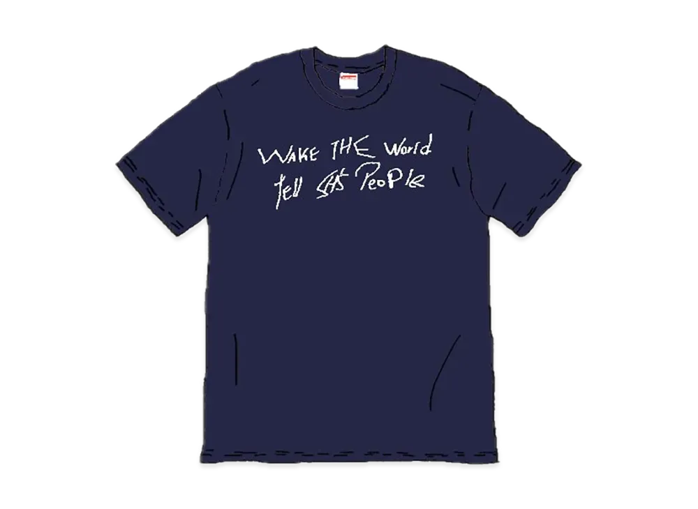Supreme Wake The World Tee "Navy"